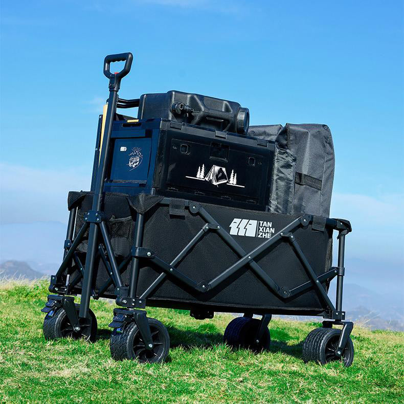 TXZ Heavy Duty Collapsible Outdoor Camping Wagon with Tailgate