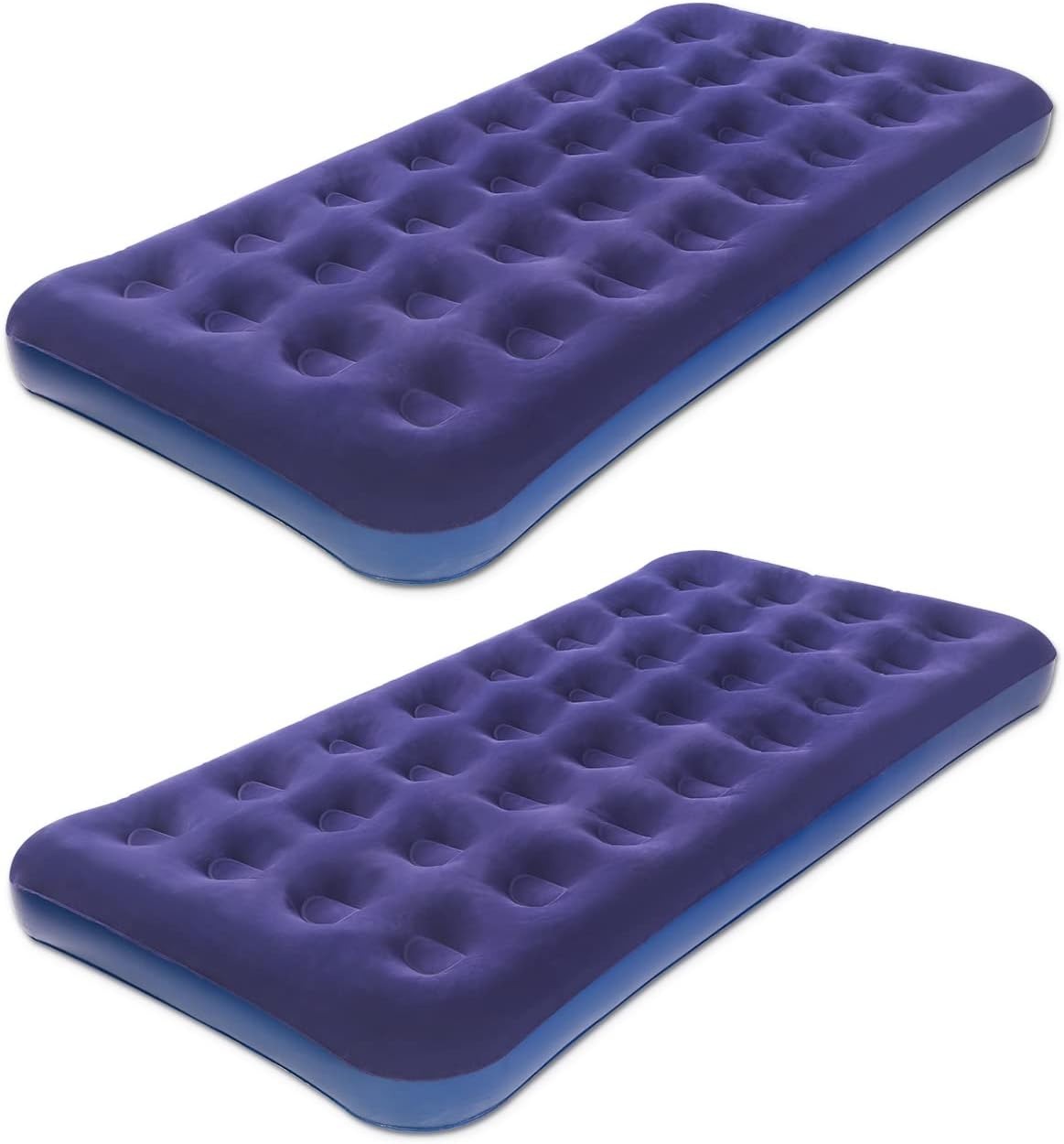 Premium Inflatable Air Mattress with Built-in 40W Detachable Pump (2-Pack)