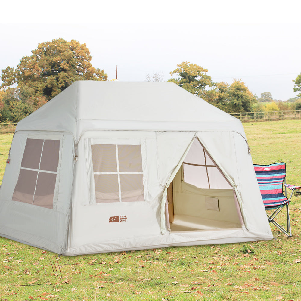 Self-inflating Tent