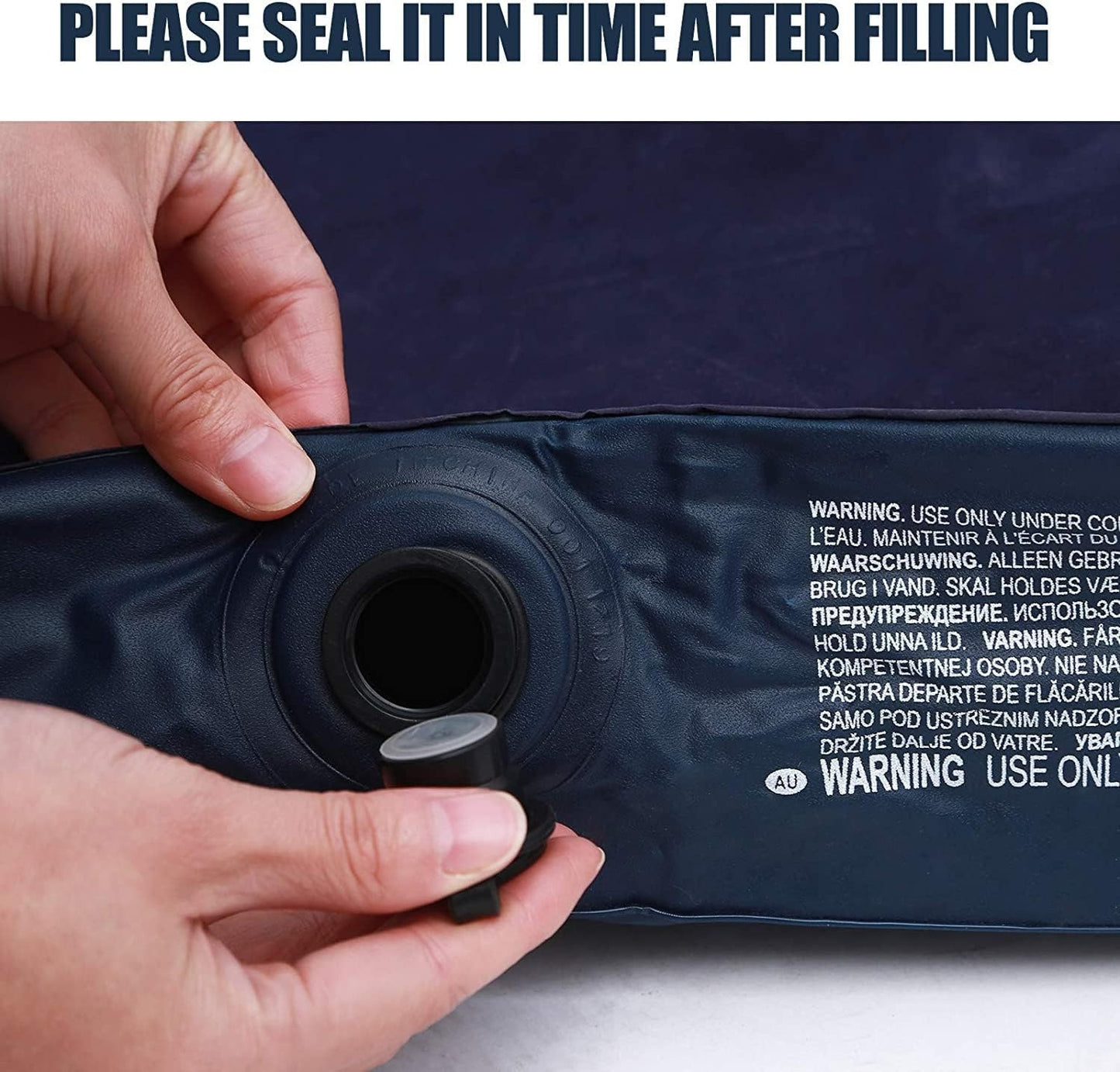 Premium Inflatable Air Mattress with Built-in 40W Detachable Pump (2-Pack)