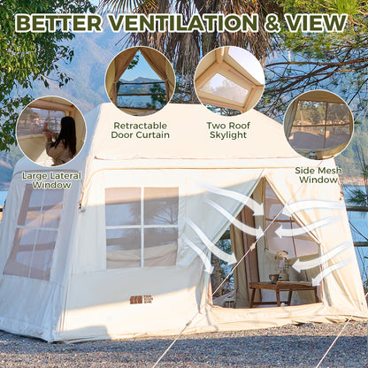 Self-inflating Tent
