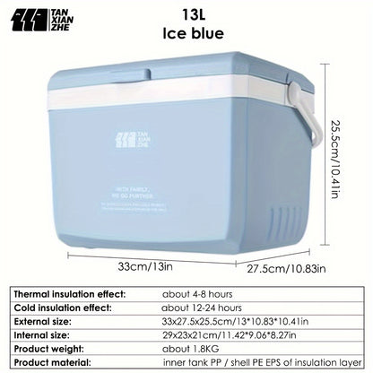 TXZ Portable Insulated Cooler Box with Ice Crystals (Hot & Cold Dual Use)