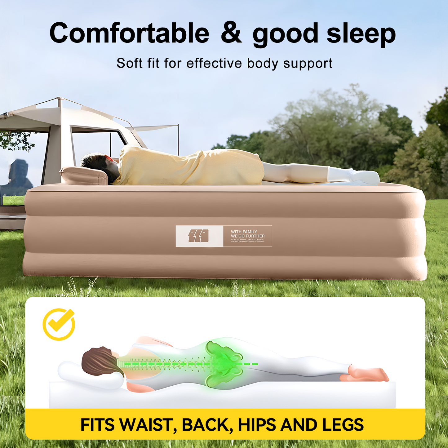 TANSTRIDER Raised Inflatable Bed