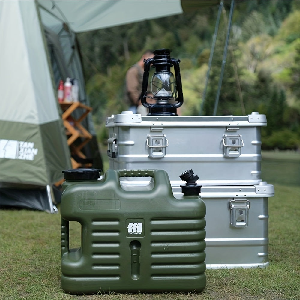 TANSTRIDER Camping Water Container with Spigot Outdoor Water Storage Carrier Jug for Hiking Backpack & Survival Kit Portable Water Bucket