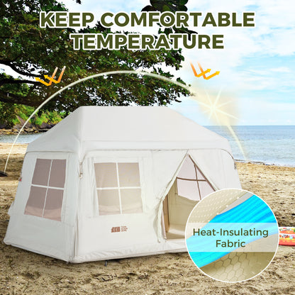 Self-inflating Tent