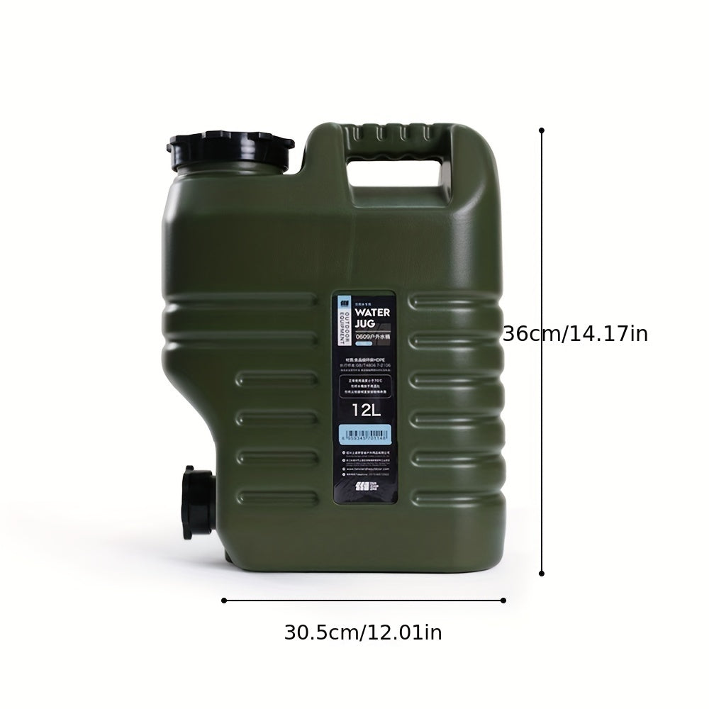 TANSTRIDER Camping Water Container with Spigot Outdoor Water Storage Carrier Jug for Hiking Backpack & Survival Kit Portable Water Bucket