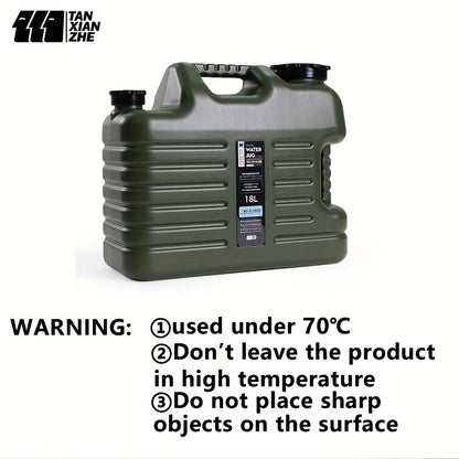 TANSTRIDER Camping Water Container with Spigot Outdoor Water Storage Carrier Jug for Hiking Backpack & Survival Kit Portable Water Bucket