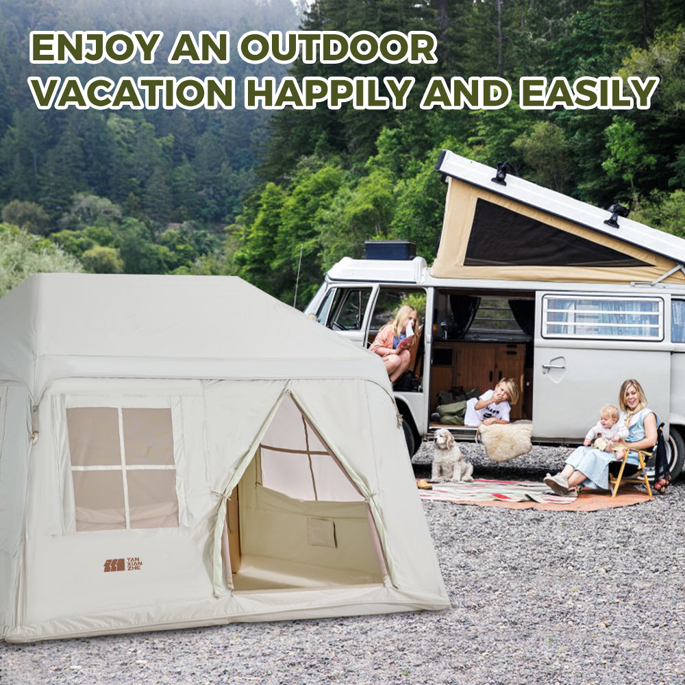 Self-inflating Tent