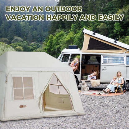 Self-inflating Tent