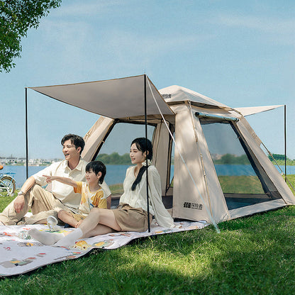 Bathe Automatic 4-Season Camping Tent (Cream Cream/Silver Coated)