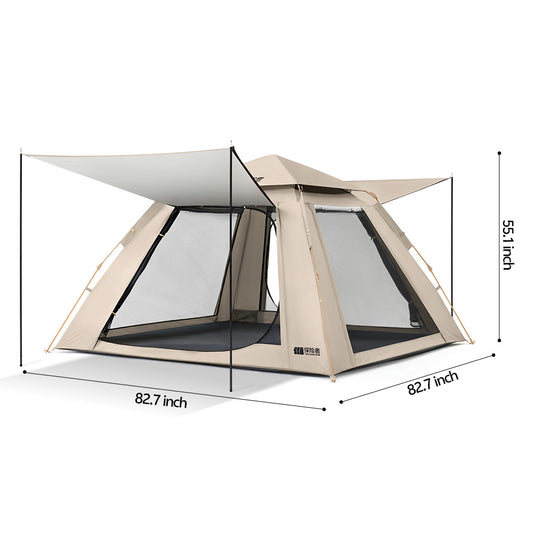 Bathe Automatic 4-Season Camping Tent (Cream Cream/Silver Coated)