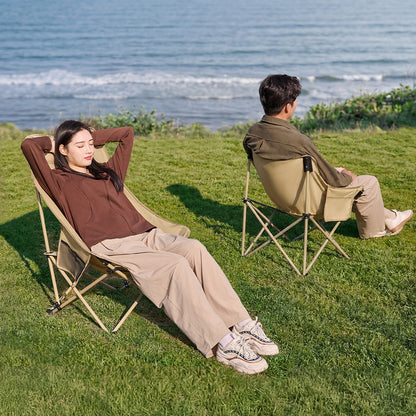 Crescent High-Back Folding Camping Chair
