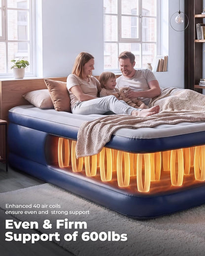 TANSTRIDER Queen Air Mattress with Built in Pump