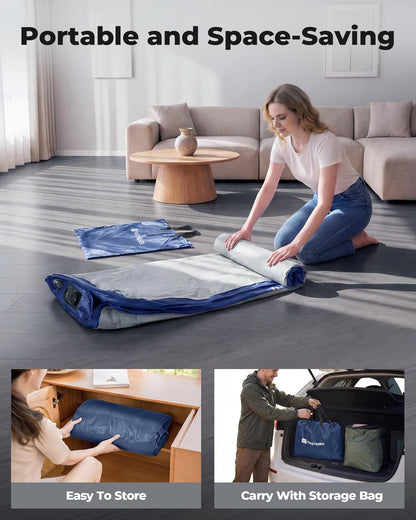 TANSTRIDER Queen Air Mattress with Built in Pump