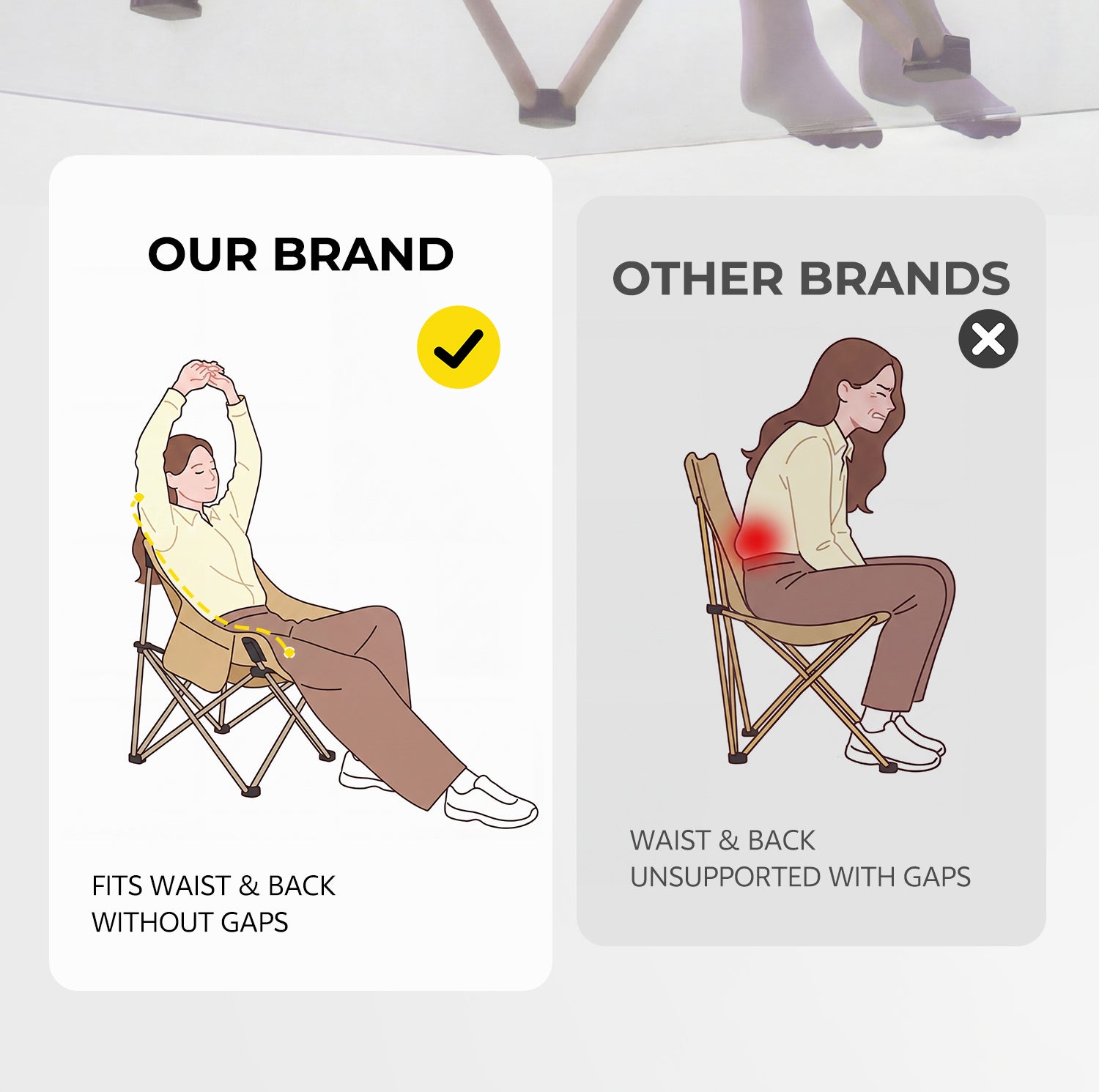 Perch Portable Folding Moon Chair