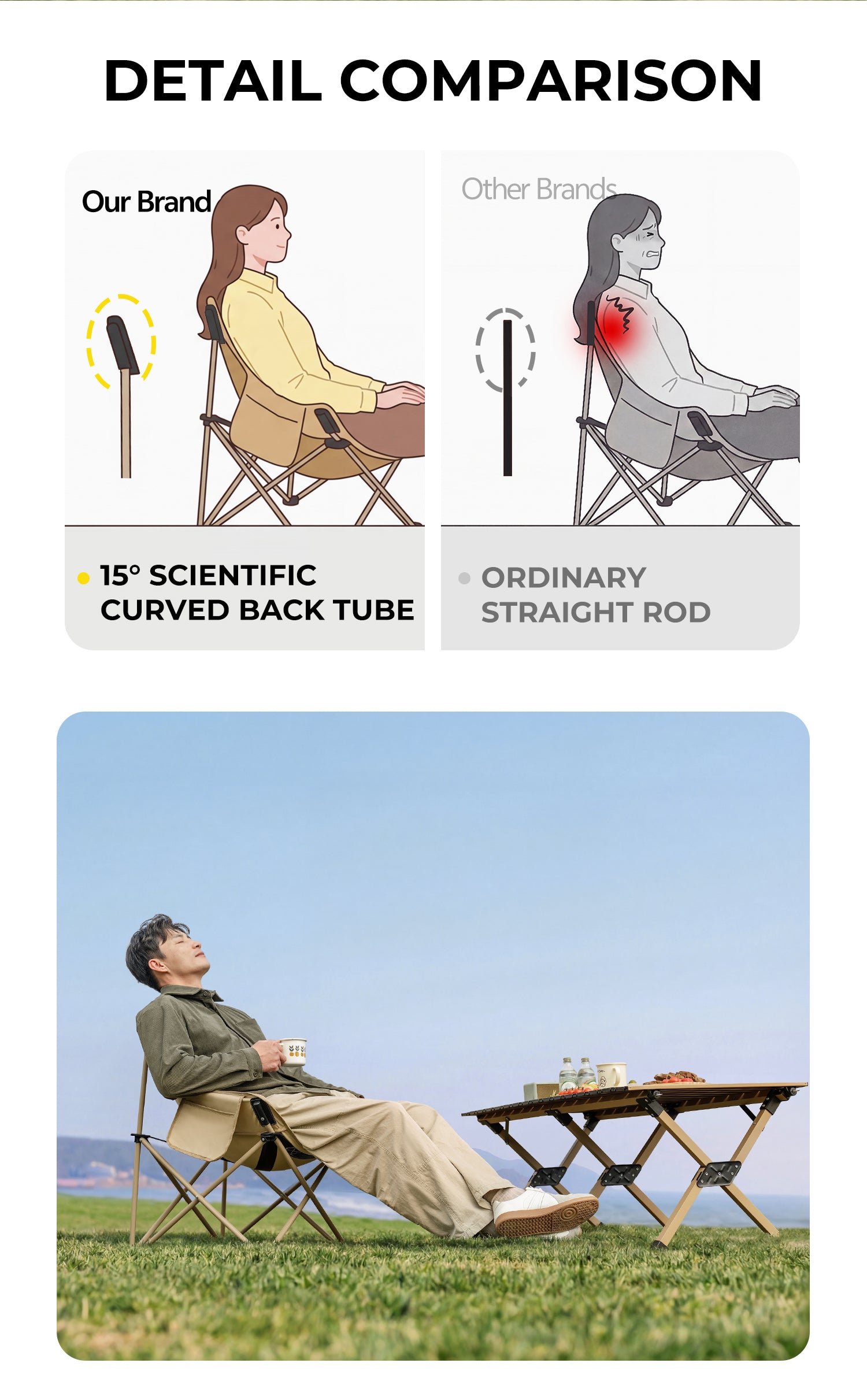Perch Portable Folding Moon Chair